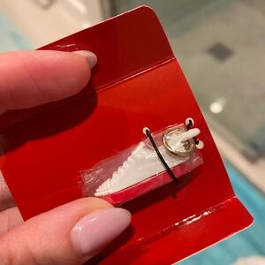 Red and White Sneaker lipstick charm